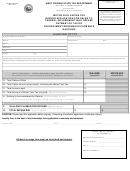 Form Wv/mft-509 Gas - Motor Fuel Excise Tax Refund Application For Sales To Federal Government - 2007