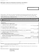 Form 2374 - Michigan Tobacco Products Inventory Tax Return Form - Department Of Treasury, Michigan