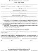 Form Uc-884 - Power Of Attorney