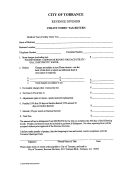 Utility Users' Tax Return Form - City Of Torrance - California Revenue Division