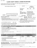 Bcpt-form 02 - Clark County Annual License Fee Return