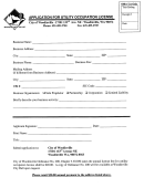 Application For Utility Occupation License Form - City Of Woodinville