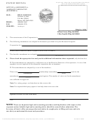 Articles Of Amendment For Nonprofit Corporation Form - Montana Secretary Of State