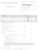 Ohio Income Tax Return Form - City Of Louisville Printable pdf