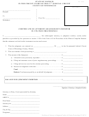 Certificate Of Attorney Or Judgment Creditor In Citation Proceedings Form - County Of Winnebago, Illinois