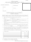 Form Cc-1250 - Petition For Dissolution Of Marriage (without Children)