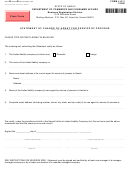 Form Llc-7 - Statement Of Change Of Agent For Service Of Process - 2001