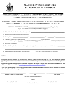 Form App-103 - Application For A Sales Tax Refund On The Purchase Of Depreciable Machinery - Maine Revenue Services