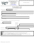 Foreign Statutory Trust Use Of Fictitious Name Form - Wyoming Secretary Of State
