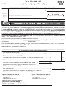 Form Ct-1040 Ext - Application For Extension Of Time To File Connecticut Income Tax Return For Individuals - 2006