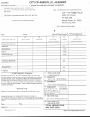 Sales And Use And Lodging Tax Report Form - City Of Abbeville