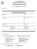 Form Ef-01 - Electronic Filing Section Template - Department Of Revenue Services - Conneticut