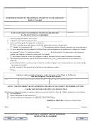 Form Scla 003 - Declaration Of Judgment Debtor Regarding Satisfaction Of Judgment - Los Angeles Superior Court, California