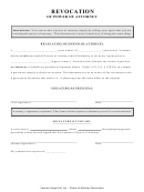 Revocation Of Power Of Attorney Form
