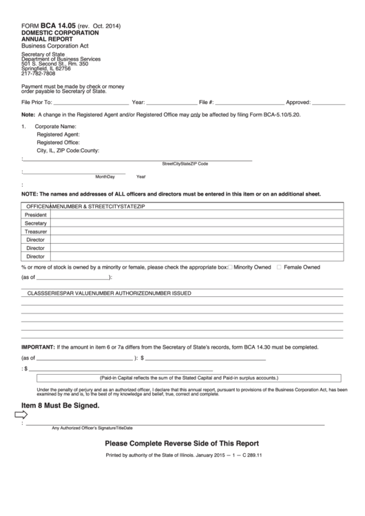 Form Bca 14 05 Instructions