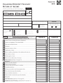 Fillable Form 513 - Resident Fiduciary Return Of Income - 2016 Printable pdf