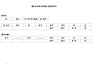 Jazz Chord Chart - Blues For Sonny