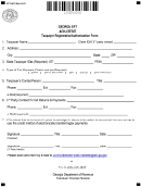 Form Eft-002 - Taxpayer Registration/ Authorization Form - Georgia Department Of Revenue