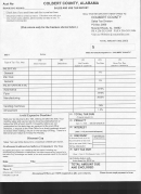 Sales And Use Tax Report Form - Colbert County, Alabama
