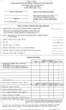 Form 66083 - Wholesaler's Monthly Tobacco Tax Return Form