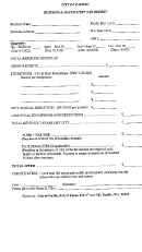 Business And Occupation Tax Report Form - City Of Pacific