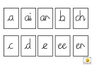 Spelling Cards Abc Template (a, Ai - Not Colored Handwriting)