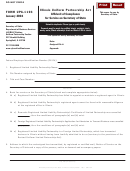 Form Upa-1103 - Illinois Uniform Partnership Act Affidavit Of Compliance For Service On Secretary Of State