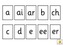 Spelling Frame Abc Template (a, Ai, Ar, B,ch)