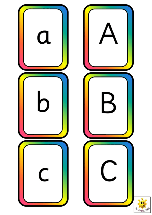 Spelling Frame Abc Template (A-A) Printable pdf