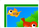 Spelling Colored Abc Template (stir, Flirt - With Birds)