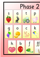 Spelling Abc Template (fase 2, Rosy)