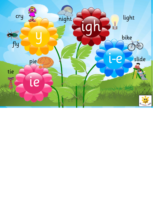 Spelling Flowers Abc Template (Cry) Printable pdf