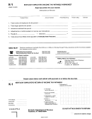 Form K-1 - Kentucky Employer's Income Tax Withheld Worksheet