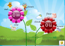 Spelling Flowers Abc Template (owl, Clown, Flour)