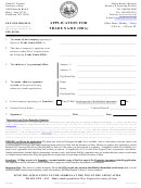 Form Nr-3 - Application For Trade Name (dba)