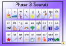 Spelling Frame Abc Template (phase 3 Sounds - Violet Background)