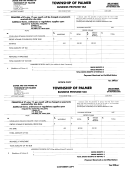 Business Privilege Tax Form - Township Of Palmer Printable pdf