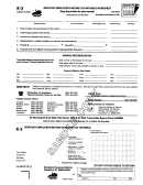 Form K-3 - Kentucky Employer's Income Tax Withheld Worksheet