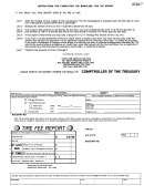 Instruction Sheet For Completing The Maryland Tire Fee Report