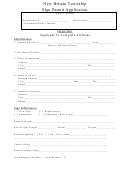 Sign Permit Application Form