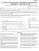 Form Mt-46 - Wines, Liquors, Alcohol, And Distilled Or Rectified Spirits Schedule E - State Of New York
