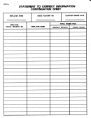 Form Uce120c - Statement To Correct Information - Continuation Sheet