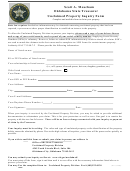 Unclaimed Property Inquiry Form - Oklahoma State Treasurer