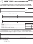 Form St-130 - Business Purchaser's Report Of Sales And Use Tax