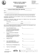 Consumer Utility Tax Form - State Of Virginia
