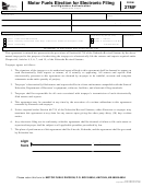 Form 27mf - Motor Fuels Election For Electronic Filing And Signature Authorization Form