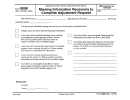 Form 8088 - Missing Information Necessary To Complete Adjustment Request