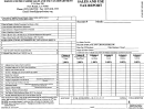 Sales And Use Tax Report Form - Pointe Coupee Parish