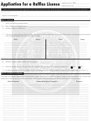 Application For A Raffles License Form