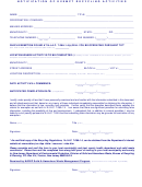 Notification Of Exempt Recycling Activities Form - New Jersey Department Of Environmental Protection